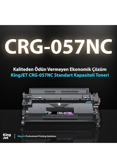 Kingjet Canon Uyumlu Crg-057nc Standart Kapasiteli Çipsiz Uyumlu Toneri I-sensys Mf446 Uyumlu