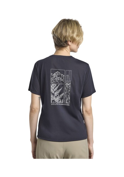 Jack Wolfskın Jack Wolfskin Vonnan Graphic T Kadın Tişört T0238 Çok Renkli