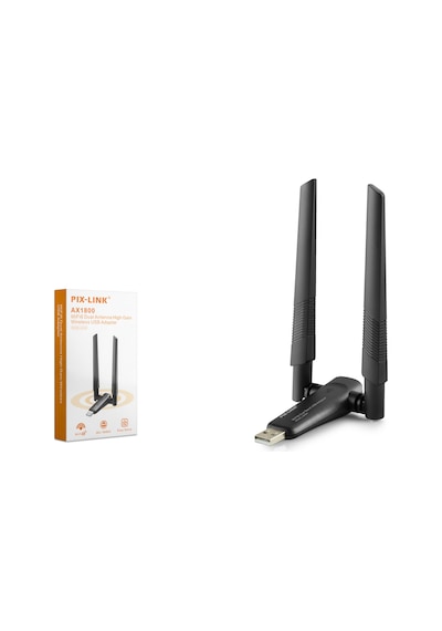 Pıx-lınk Uax04 Usb Wıfı Adaptor Dual Band 1800 2.4ghz&5ghz Aıc880