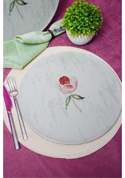 Heda Porselen Ebrusu 32cm 2'li Porselen Pizza Tabağı Seti