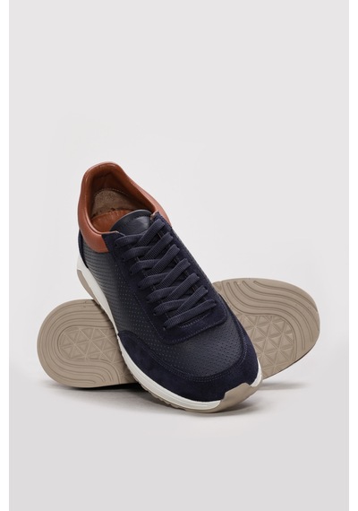 Fast Step Hakiki Deri Erkek Casual Ayakkabı 723ma065 Lacivert
