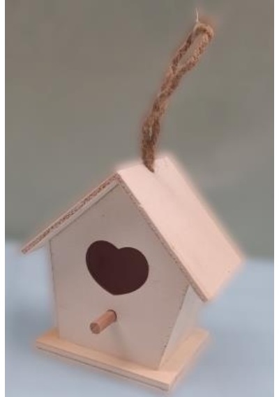Hobi Dekoratif Model Minik Kuş Yuvası Ahşap HAM MDF El Yapımı