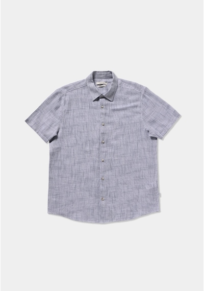 Colin's Colins Regular Fit Shirt Neck Düz Erkek Mavi Kısa Kol Gömlek Cl1080095 Q1.v1 Ble