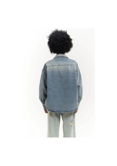 Mai Collection Mai Studios Co. Saadrian Mavi Unisex Kot Ceket Mavi