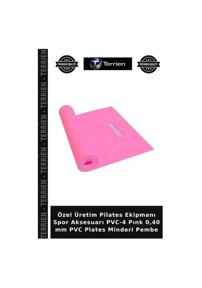 Premium Pvc-4 Pınk 0,40 Mm Pvc Plates Minderi Pembe Fitness Aleti Spor Aksesuarı Pilates Ekipmanı