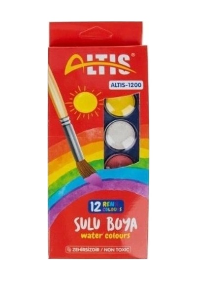 Sulu Boya Küçük Boy 12 Renk