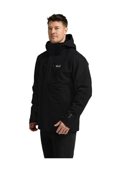 Jack Wolfskın Jack Wolfskin Jasper Pro 3in1 Erkek Outdoor Ceketi 6000 Siyah