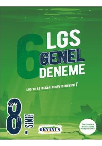 8. Sınıf Okyanus 6 Genel Deneme + Ankara Güçlendiren 32 Haftalık Kazanım Denemeleri Set 2024 Lgs