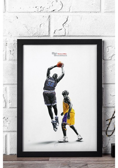 Shaquille O'neal Çerçeveli Tablo - Basketbol Nba Posteri Tablo
