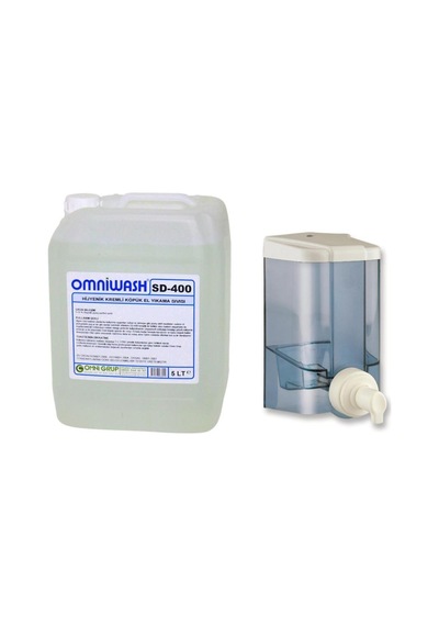 Omniwash Sd-400 5 Litre Köpük El Sabunu Ve 1000 Ml Dispenser Seti Şeffaf