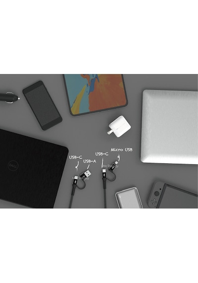 Type-c Kablosu Adaptör Usb Çoklayıcı Micro Usb Type-c Kablo Hızlı Şarj Ve Data Aktarım Destekli