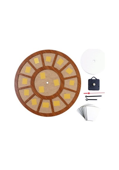 Sublimasyon Mdf Duvar Saati 12 Fotoğraflı 34 Cm Çok Renkli