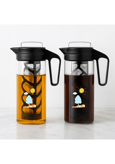 Any Morning CGJ054 Soğuk Demleme Kahve ve Çay Sürahisi 1300 ML Siyah