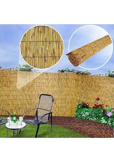 2 X 6 Metre Hasır Kamış Bahçe Çiti Dekarasyon