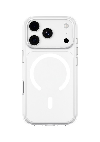 İphone 18 Pro Max Uyumlu Sararmaz Crystal Pro Magsafe Kılıf Kamera Kontrol Ve Metal Tuş Uyumlu Beyaz