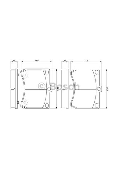 BOSCH 986460974 Fren Balatası Ön Fişli 323 Lantıs 96-98 1.8 16V Mx3 91-97