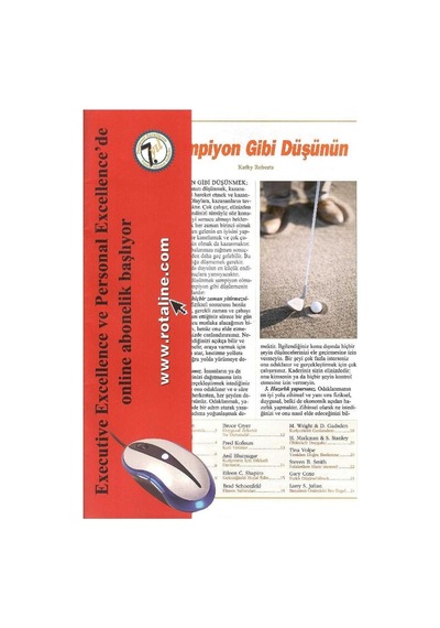 Personal Excellence - Yaşam Rotanızı Keşfedin - Şampiyon Gibi Düşünün - Retro Eski Basım Koleksiyon Temmuz 2006 Yıl:7 Sayı:76