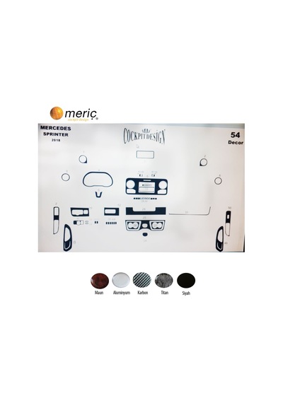 Meriç® Sprinter W907 Ön Torpido Kaplama 7" Multimedia 57 P. 2020› (530158463)