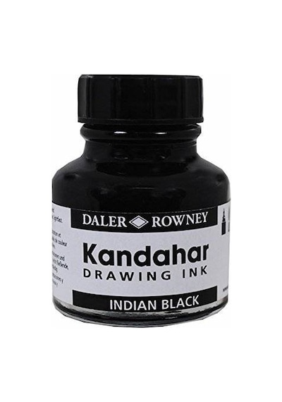 Daler Rowney Kandahar Ink Siyah Çini Mürekkebi 28 Ml.