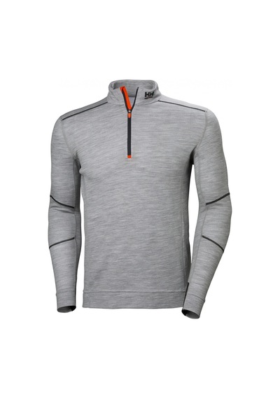 Helly Hansen Workwear Lıfa Yarım Fermuar Sweatshirt -75107 Açık Gri