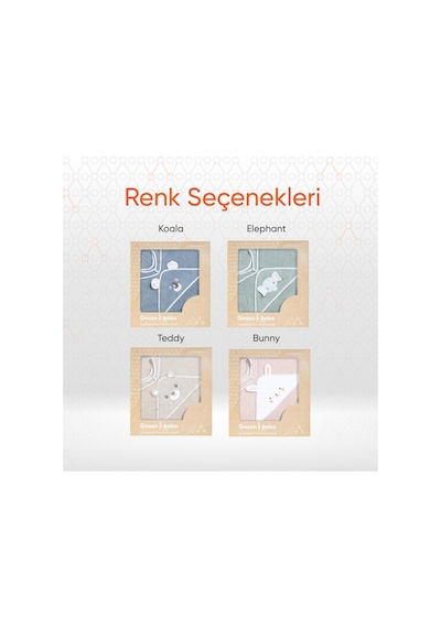 Gezenbebe Hero Kahraman Başlıklı Kundak Bebek Havlusu