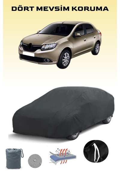 Siyah, Renault Symbol 3, Araba Brandası, Oto Örtüsü, Araba Çadırı Siyah