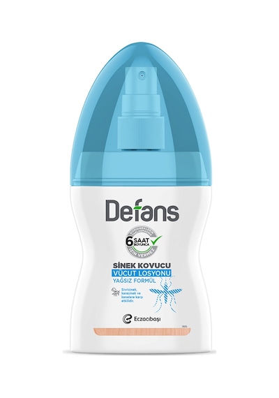 Defans Su Bazlı Sinek Kovucu Vücut Losyonu 100ml 2 Adet