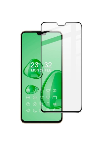 Nettech Vivo V23 Uyumlu 5d Glas Full Cam Koruyucu - Siyah
