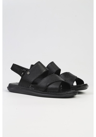 Pierre Cardin Pc-5124-3892 Siyah-erkek Sandalet Siyah