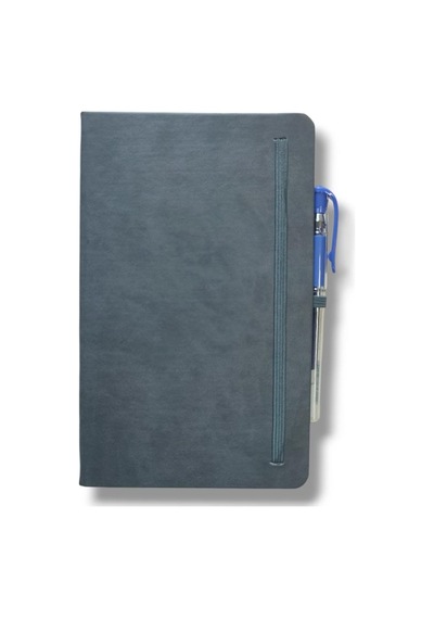 Tarihsiz 13x21 Gri Çizgili Defter İvory Kağıt Diğer