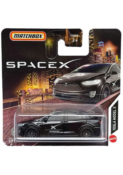 Matchbox - Tesla Model X - Siyah 1/64 Spacex