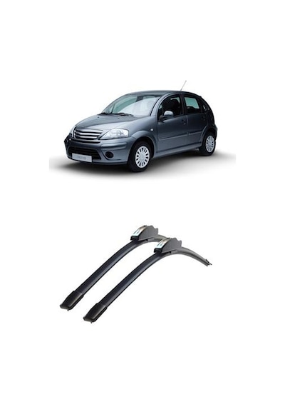 Citroen C3 Muz Silecek Takımı Ön 2003-2008