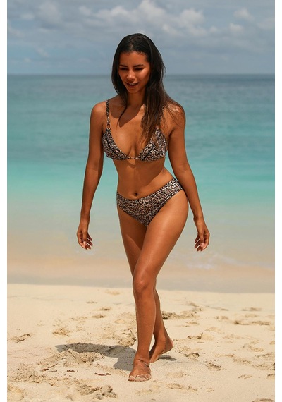Amarelle Capetown Leopar Desenli Toparlayıcı Bikini Altı Leopar