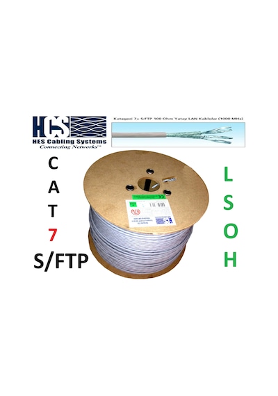 Hcs-H07-00402-Dp Hcs Cat7 S/Ftp Lsoh Gri Kablo