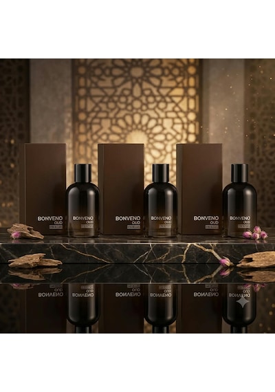 Bonveno Oud Kahverengi + Oud Kahverengi + Oud Kahverengi Edp 100 Ml Erkek Parfüm Set 3adet Aromatik - Odunsu