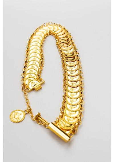 22 Ayar Altın 12,5 Gram Pullu Tuğralı Bilezik Lkblk1248