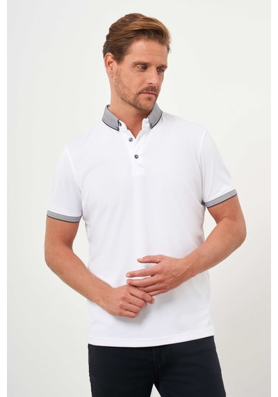 Morven Erkek Beyaz Trend Merserize Düz Düğmeli Yaka Dynamic Fit T-shirt 24ys018011600 Beyaz Morven Erkek Beyaz Trend Merserize Düz Düğmeli Yaka Dynamic Fit T-shirt 24ys018011600 Beyaz