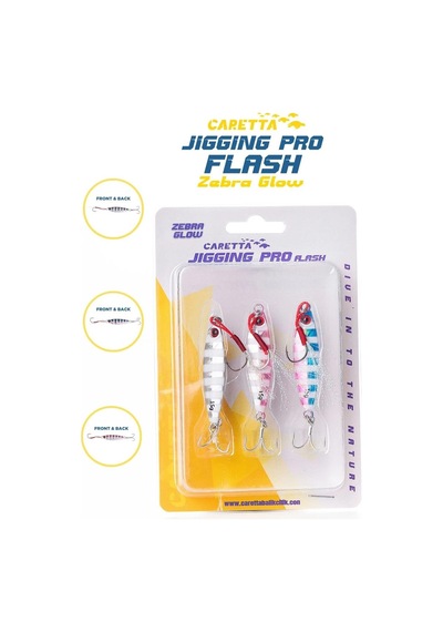 Caretta Jigging Pro Flash Jig Yem Zebra Glow