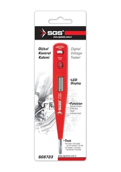 Dijital Kontrol Kalemi Lcd Ekranlı Faz Bulma Voltaj Test Cihazı N1110994