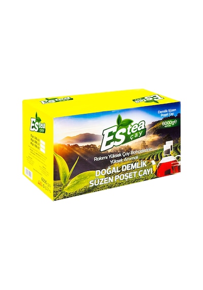 Es Tea Doğal Demlik Süzen Poşet Siyah Çay 6 KG