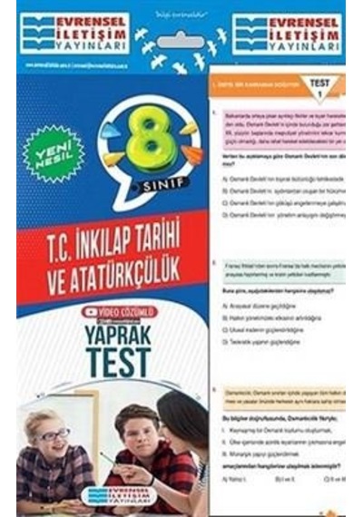 8. Sınıf İnkılap Yaprak Test Yeni Nesil - Evrensel İletişim YayınL