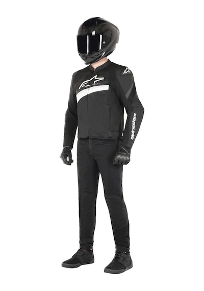 Alpinestars T-gp Plus R V4 Air Korumalı Motosiklet Montu Siyah Beyaz