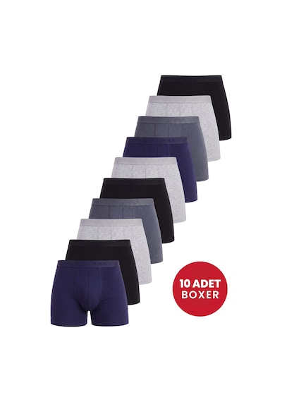 Arma Yıldız Erkek Renkli Boxer 10'lu Paket Pamuklu Likralı Yumuşak Ve Esnek Kumaş 3 Siyah 3 Gri 2 Füme 2 Laci Arma Yıldız Erkek Renkli Boxer 10'lu Paket Pamuklu Likralı Yumuşak Ve Esnek Kumaş 3 Siyah 3 Gri 2 Füme 2 Laci