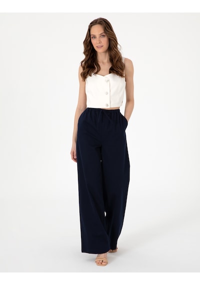 Pierre Cardin Kadın Lacivert Pantolon Kanvas-chino 50313136-vr033 Lacivert