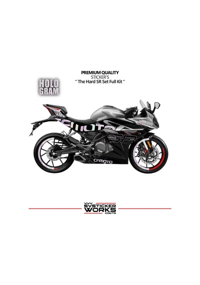 Cfmoto 250sr The Hard Sr Sticker Set Etiket Modeli Yüksek Kalite Set Jant Kaplama li 31203207
