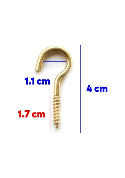 Lexroo Metal Piton Vidalı Gerdirme 18x60 Çekme Kaldırma Tavan Açık Ağız Kancalı Avize Asma Kiti 5 Diğer