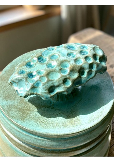 Nara Aqua Seramik Saklama Objesi Turkuaz
