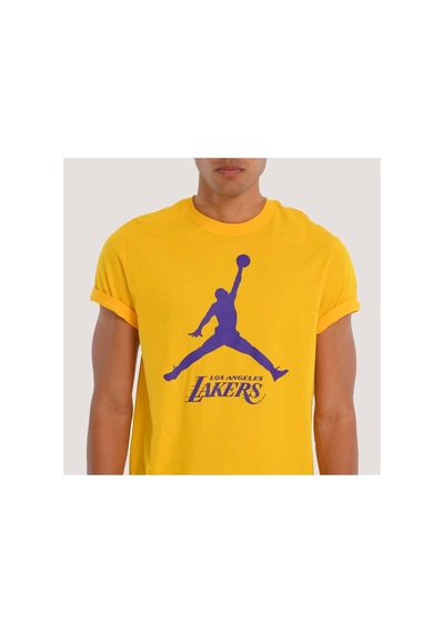 Nike Los Angeles Lakers Nba Erkek Basketbol T-shirt Fb9827-728 - Sarı - L Sarıdf Sarıdf