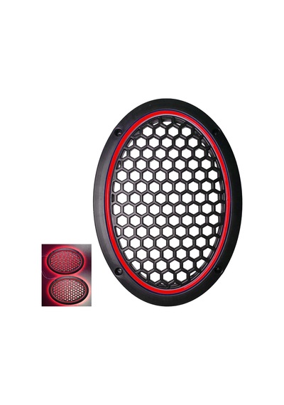 Mıdrange Kapağı Neon Ledli Oval Kırmızı 2 Adet Azn
