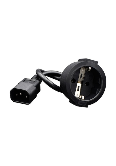 Primex Px-c14 Schuko, 0.35 Metre 1.5mm Ups/psu Schuko Çevirici Kablo, Ups Priz Çevirici 1.5mm Kalın Kablo, Kısa Schuko Kablo